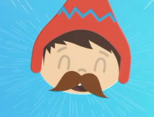 Bigotes de chocolate