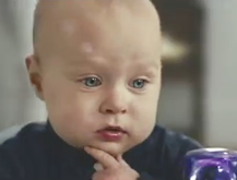 Cute baby vs. Motion Sync vacuum cleaner