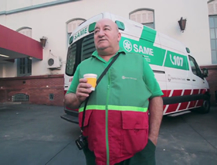 Ángel, conductor de ambulancia