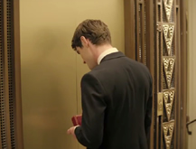 In the Elevator