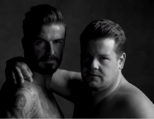David Beckham y James Corden parodian a H&M