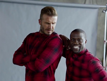 David Beckham and Kevin Hart