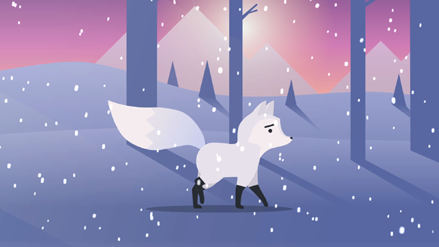 Animación The Snow Fox