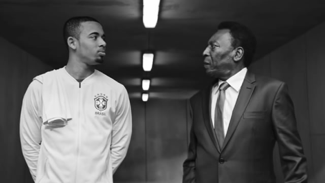 Pelé e Gabriel Jesus