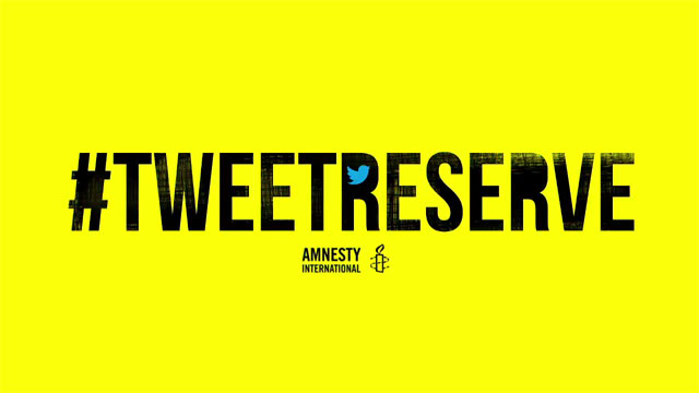 #TweetReserve