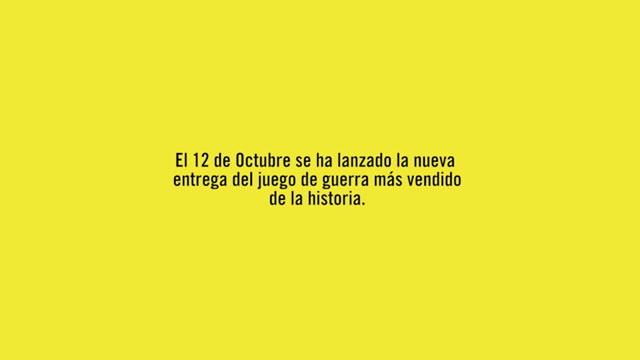 Que la guerra solo sea un juego