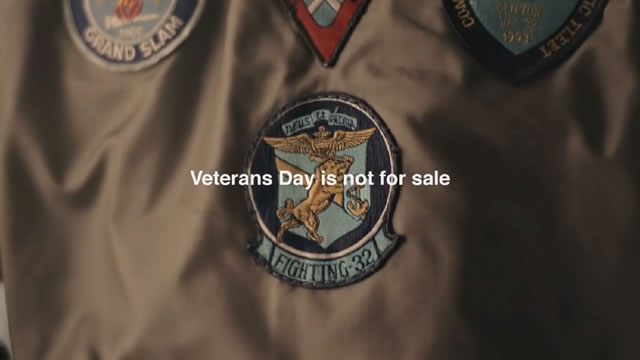 Veterans Day is Not for Sale