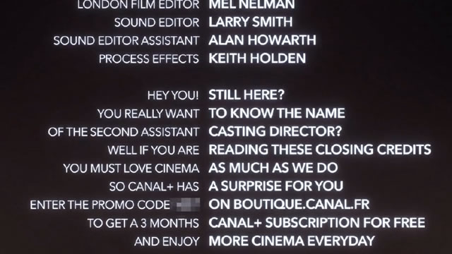 The Movie Credits Hack 