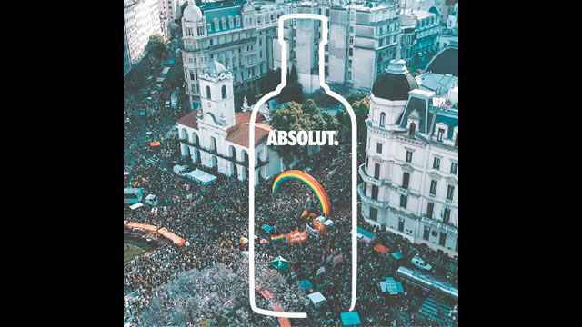 Absolut Marcha Silueta Botella