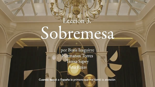 Lección 3 - Sobremesa
