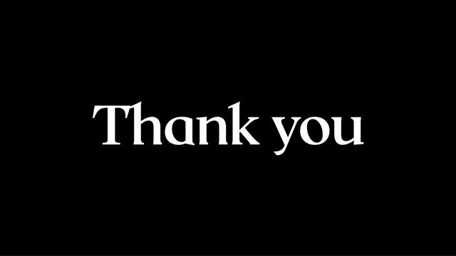 Thank You