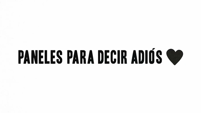 Paneles para decir Adiós