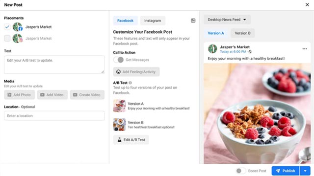 Facebook Business Explore
