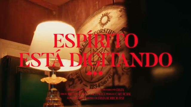 Espírito está digitando