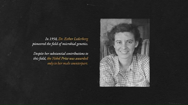 Watch Dr. Esther Lederbergs Noble Speech