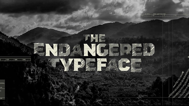 The Endangered Typeface