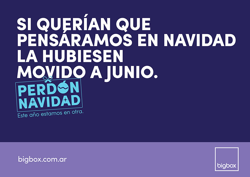 Campaña Bigbox - Perdón Navidad 