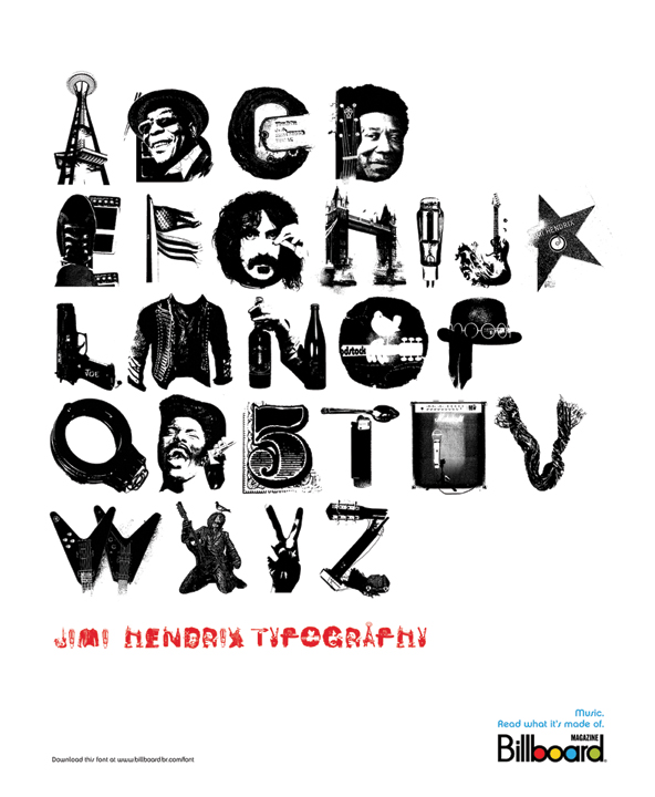 Jimi Hendrix Typography