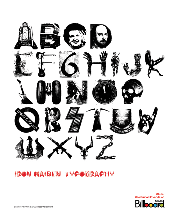 Iron Maiden Typography