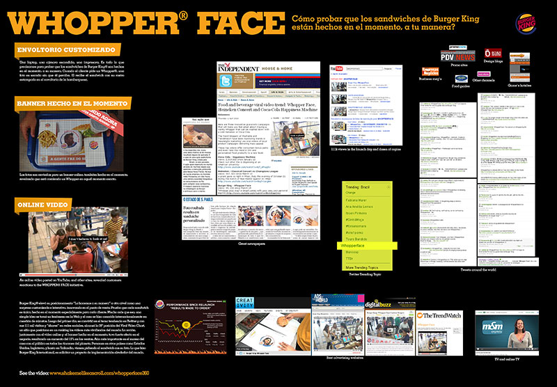 Whopper face (Gran Ojo Vía Pública 2010 - El Ojo 20 años)