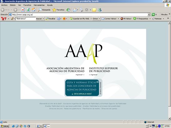 Website - AAAP 2006 (Argentina)