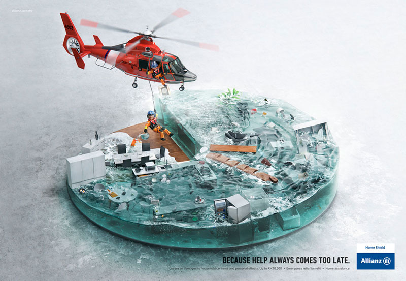 Campaña Allianz - Because help always comes too late