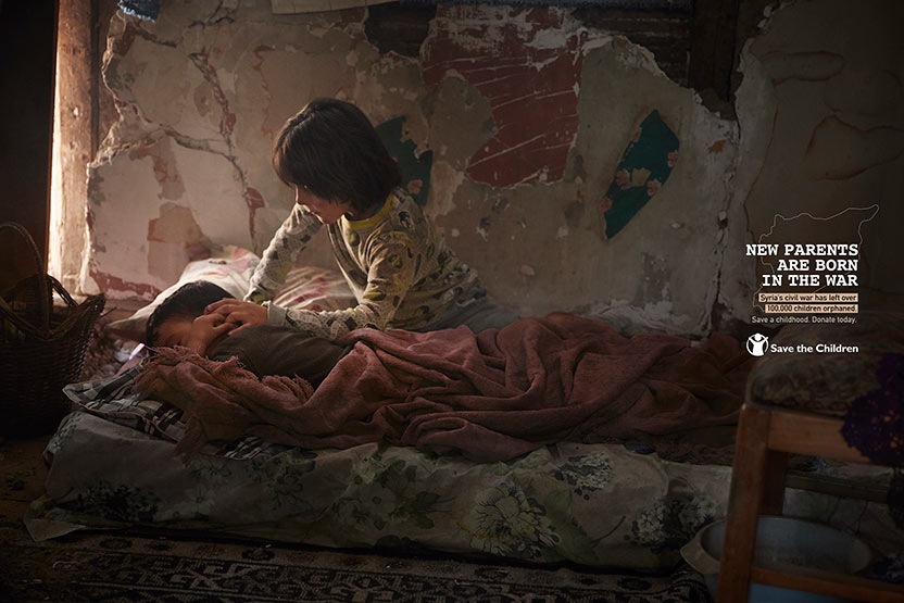 Campaña Save the Children - New parents are born in the war 