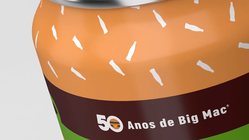 Acción McDonalds Brasil - Big Mac Can