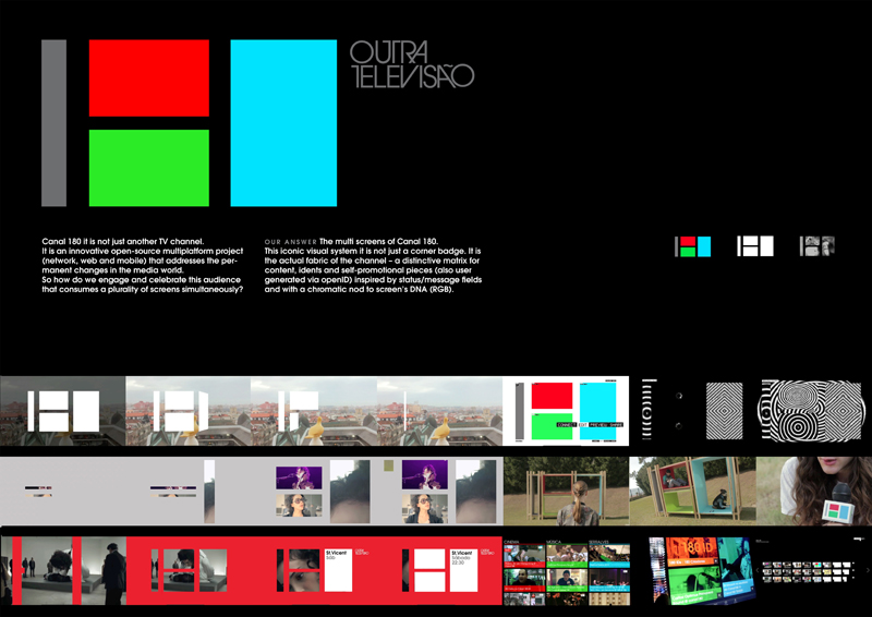 180 Channel TV Identity