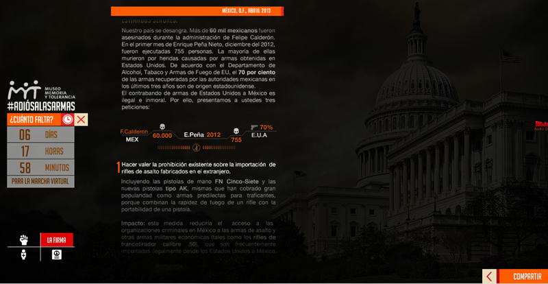 Website Postea por la Paz