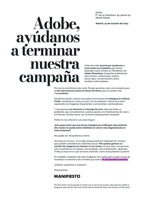 Campaña Manifiesto - La Campaña Incompleta