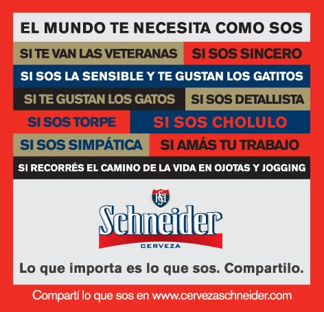 Acción - Cerveza Schneider (Argentina)