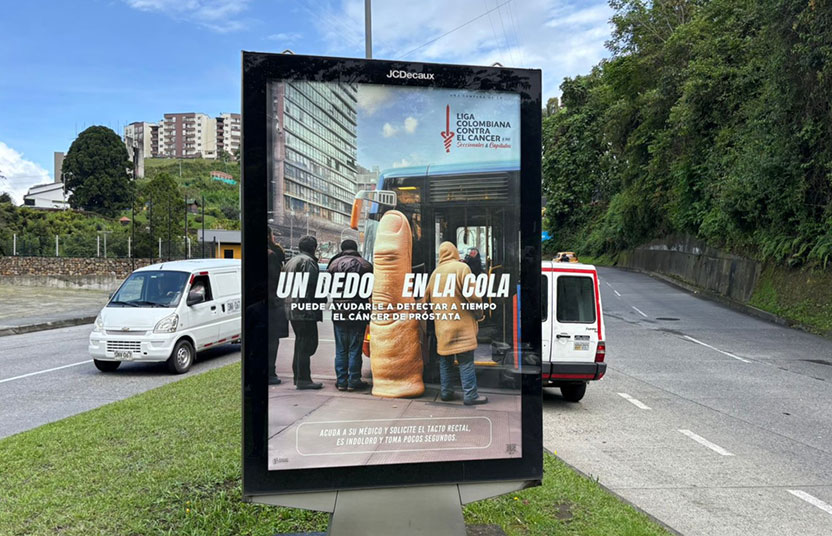 Campaña Liga Colombiana Contra el Cáncer - Un dedo en la cola