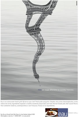 Campaña  Restaurante Eau (Hotel Grand Hyatt de San Pablo)