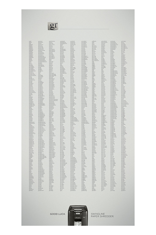 Campaña Swingline Paper Shredder