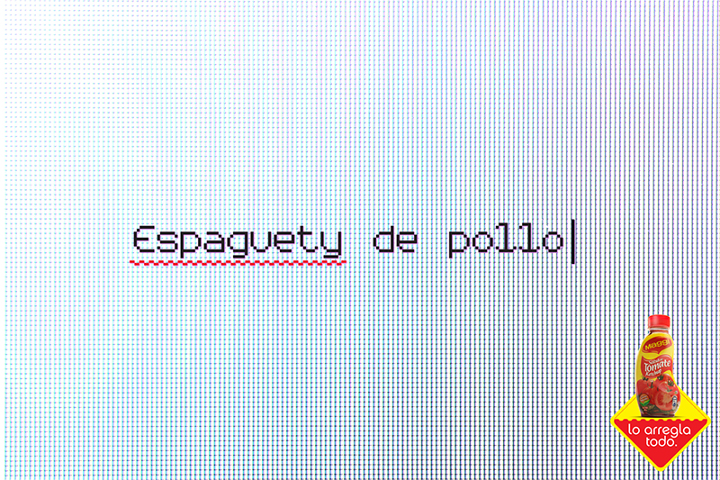 Espaguety de pollo