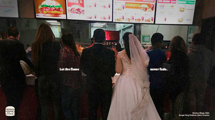 Campaña Burger King  - Fire burning love 
