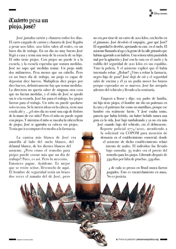 Campaña Rede de Justica - Realidade Visceral