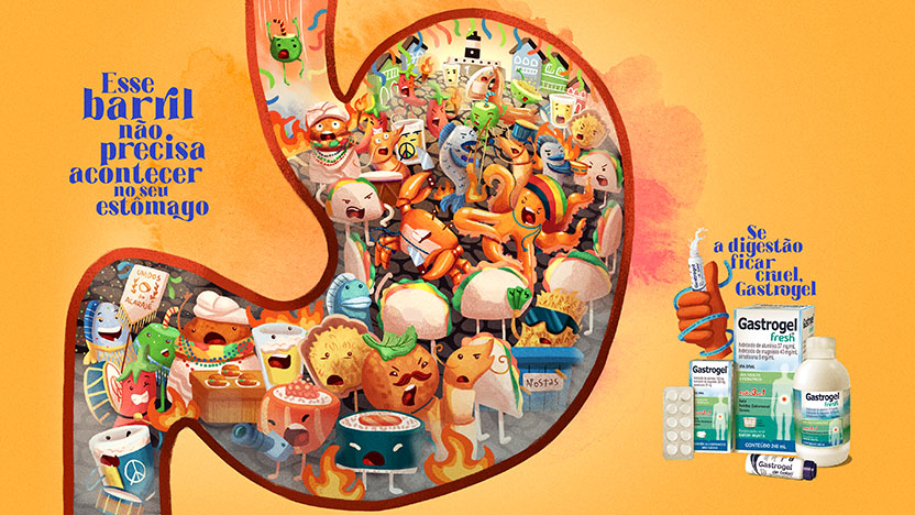 Campaña Gastrogel - Se ficar cruel, Gastrogel