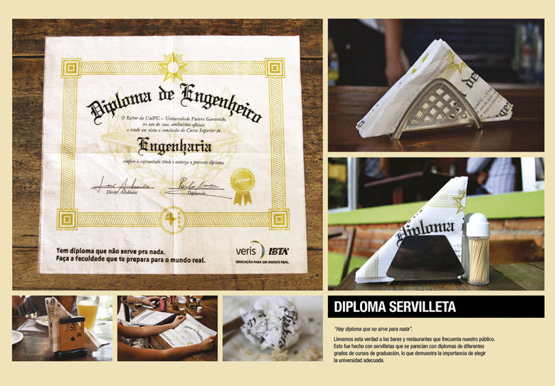 Diploma Guardanapo (Diploma Servilleta) 