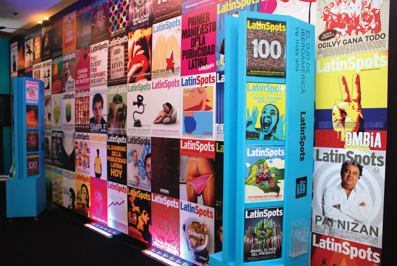 El Stand de LatinSpots, uno de los más concurridos del festival.