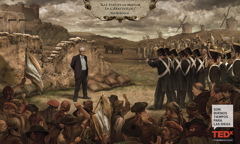 Campaña La era de las ideas (Ken Robinson) - Oro El Ojo Gráfica, Oro El Ojo Vía Pública.