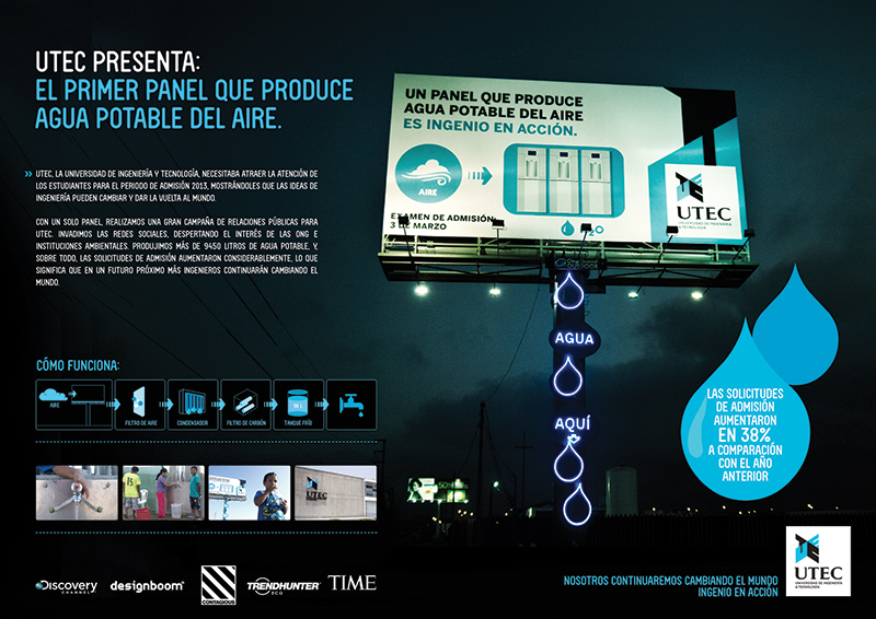 Panel generador de agua - Oro El Ojo Innovación
