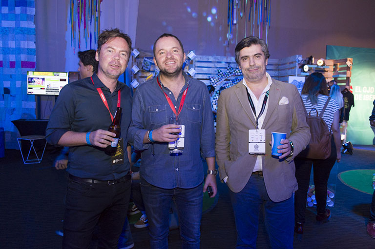 Geoffrey Hantson, Mauricio Sarmiento y Luis Silva Dias 
