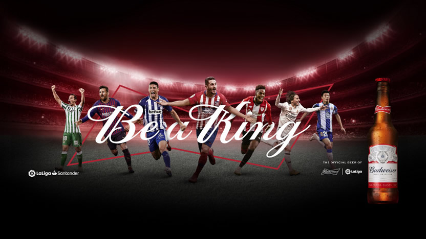 Campaña Cerveza Budweiser - The King of Beers Meets the Kings of the Game
