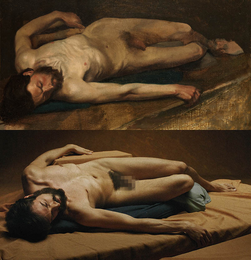 Male nude - Degas