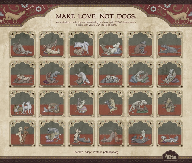 Make love. Not dogs.
