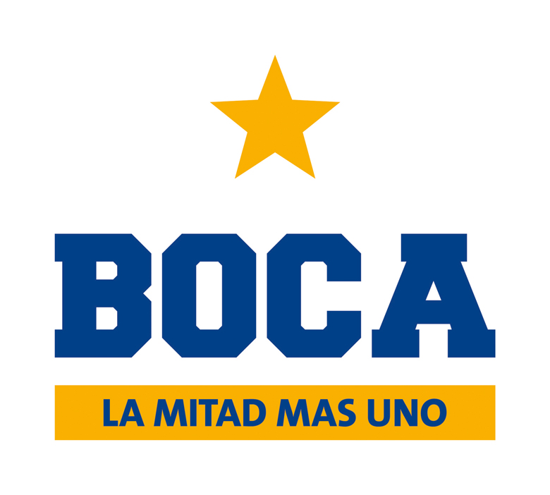 Marca Boca con claim (fondo blanco)