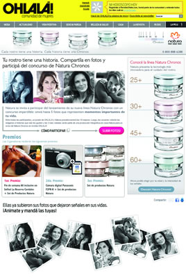 Hot Site Natura Chronos en Ohlalá!