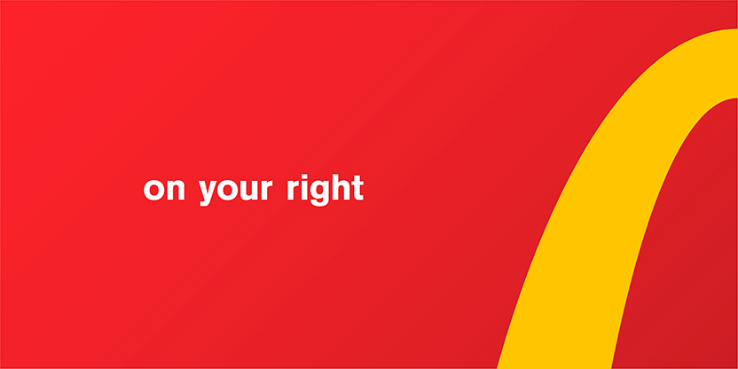 On your right